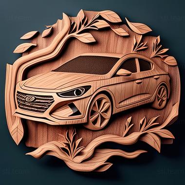 3D модель Hyundai Elantra (STL)